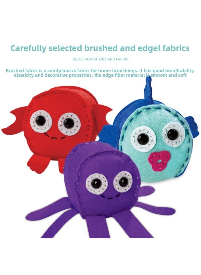Doll Doll Doll Cut-free Non-woven DIY Material Bag Educational Plush Toy Handmade Gift For Kindergarten-Color:DIY Fox 36388 - Image 4