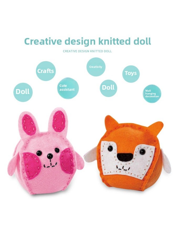 Doll Doll Doll Cut-free Non-woven DIY Material Bag Educational Plush Toy Handmade Gift For Kindergarten-Color:DIY Fox 36388 - Image 5