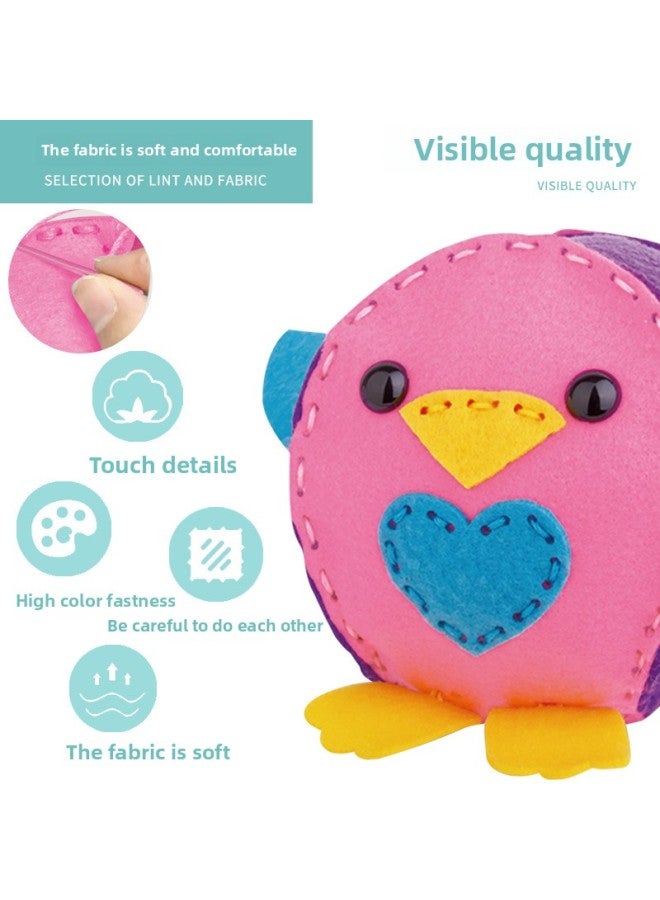 Doll Doll Doll Cut-free Non-woven DIY Material Bag Educational Plush Toy Handmade Gift For Kindergarten-Color:DIY Fox 36388 - Image 3