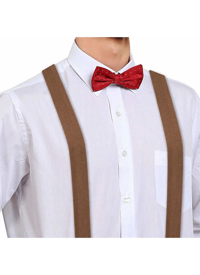 Tudors Brown Plain Men's Trouser Suspenders