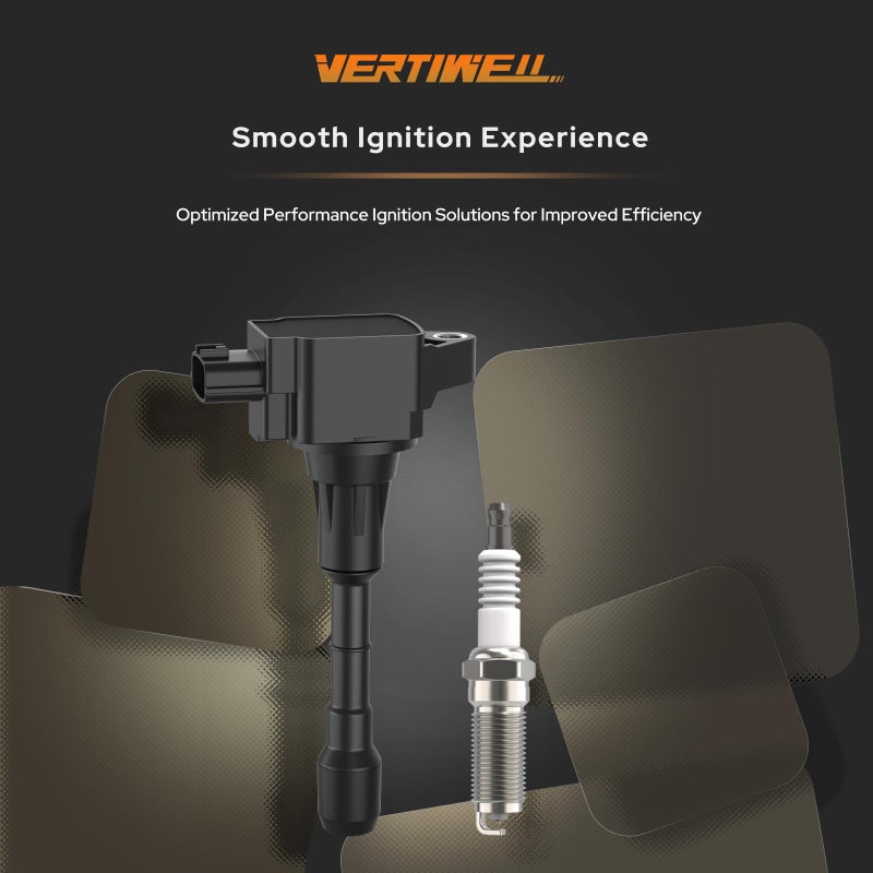 Vertiwell Set of 6 Ignition Coil Pack and Iridium Platinum Spark Plugs Compatible with Nissan 370Z INFINITI G37 Q50 Q60 Q70 Q70L QX50 QX70 M37 EX37 FX37 Q40 2008-2017 2018 2019 2020 3.7 V6 Replaces UF617 90174 - Image 4