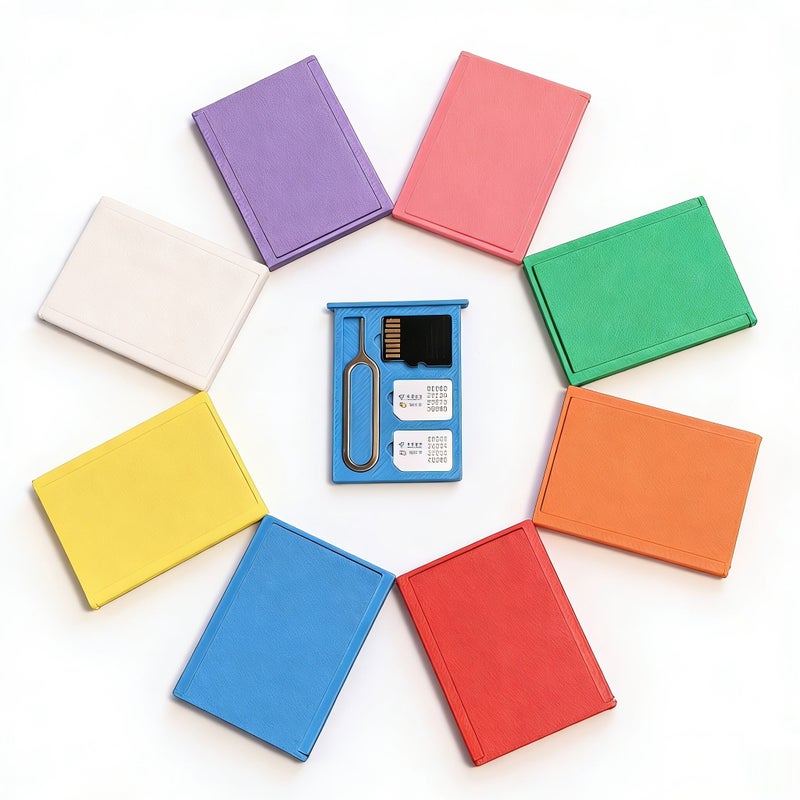 Green SIM Card Holder With Ejector Tool Shockproof Dustproof Storage One Piece - Image 5