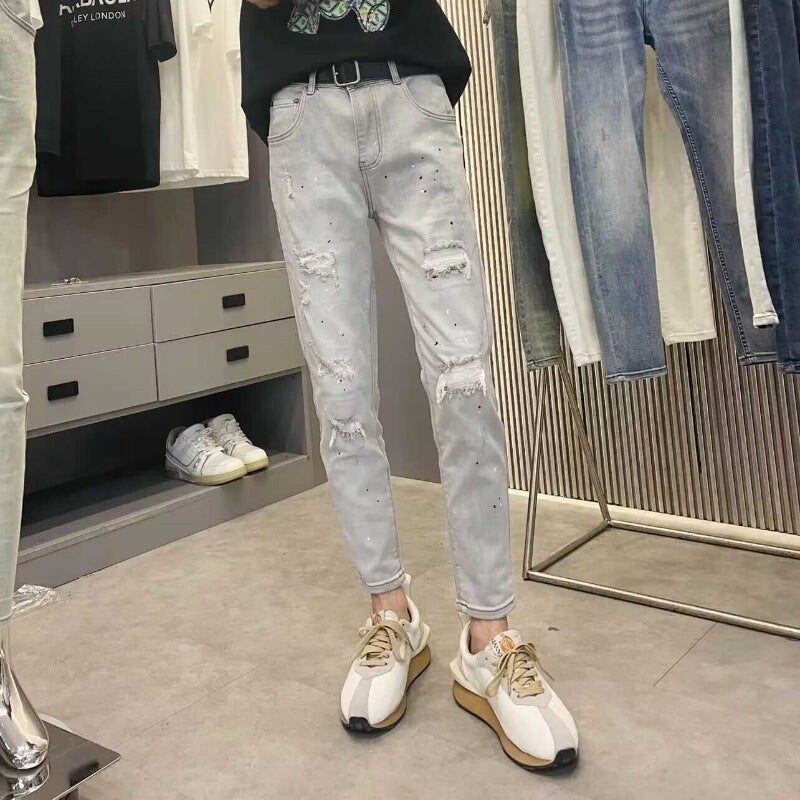 Unisex Classic Denim Jeans Loose Fit Daily Outdoor Wear - Image 1