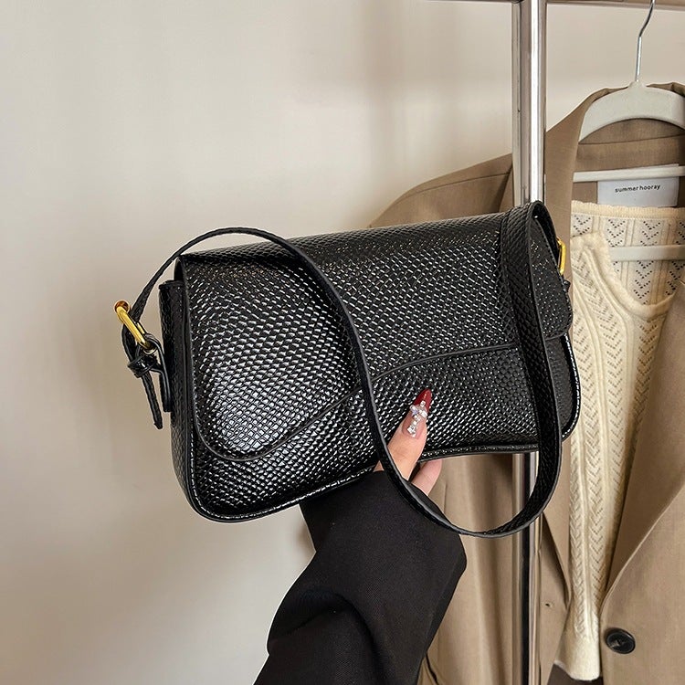 High-Quality New Flip-Top Magnetic Buckle Shoulder Bag For Work And Commuting, Fashionable And Simple Women'S Bag, Armpit Bag, Cross-Body Handbag - Image 1