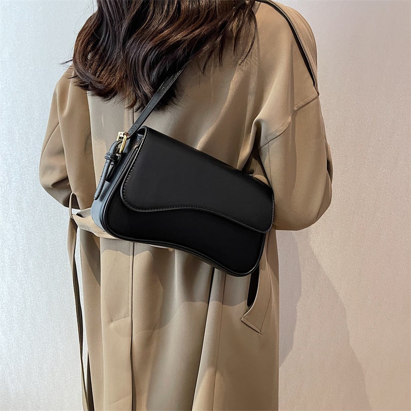 High-Quality New Flip-Top Magnetic Buckle Shoulder Bag For Work And Commuting, Fashionable And Simple Women'S Bag, Armpit Bag, Cross-Body Handbag - Image 2