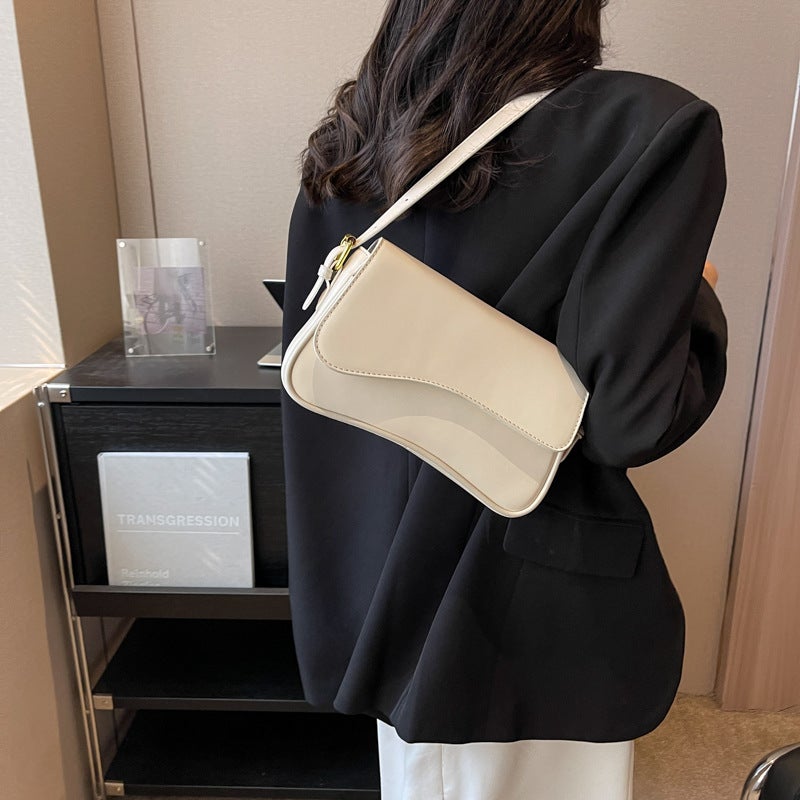 High-Quality New Flip-Top Magnetic Buckle Shoulder Bag For Work And Commuting, Fashionable And Simple Women'S Bag, Armpit Bag, Cross-Body Handbag - Image 3