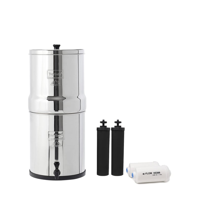 Berkey Big Berkey GravityFed Water Filter System 225 Gallon with 2 Black Berkey Elements 2 PF2 Fluoride and Arsenic Reduction Elements - Image 2