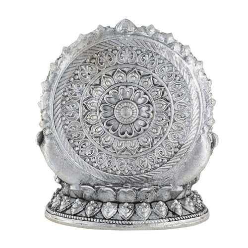 PRD CARATCAFE Silver 925 Gajalakshmi Idol Statue, Goddess Maha Laxmi with Elephants Murti Solid Silver for Home Pooja & Gift Article for Home Decor, Hindu Deity Statue, (35-40 GMS) Small Size. - Image 3