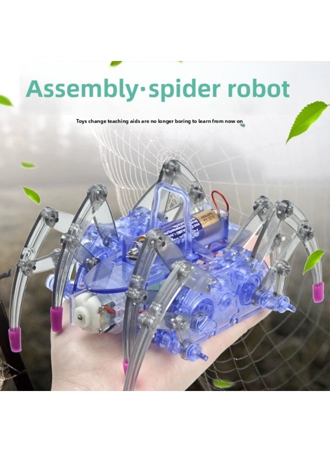 Generic - Science And Technology Small Production Invention Spider Robot Manual Diy Mechanical Gadget Stem Scientific Experiment Suit Toy A-Color:Chinese Version] Spider Robot Plus Battery [color Box] - Image 1
