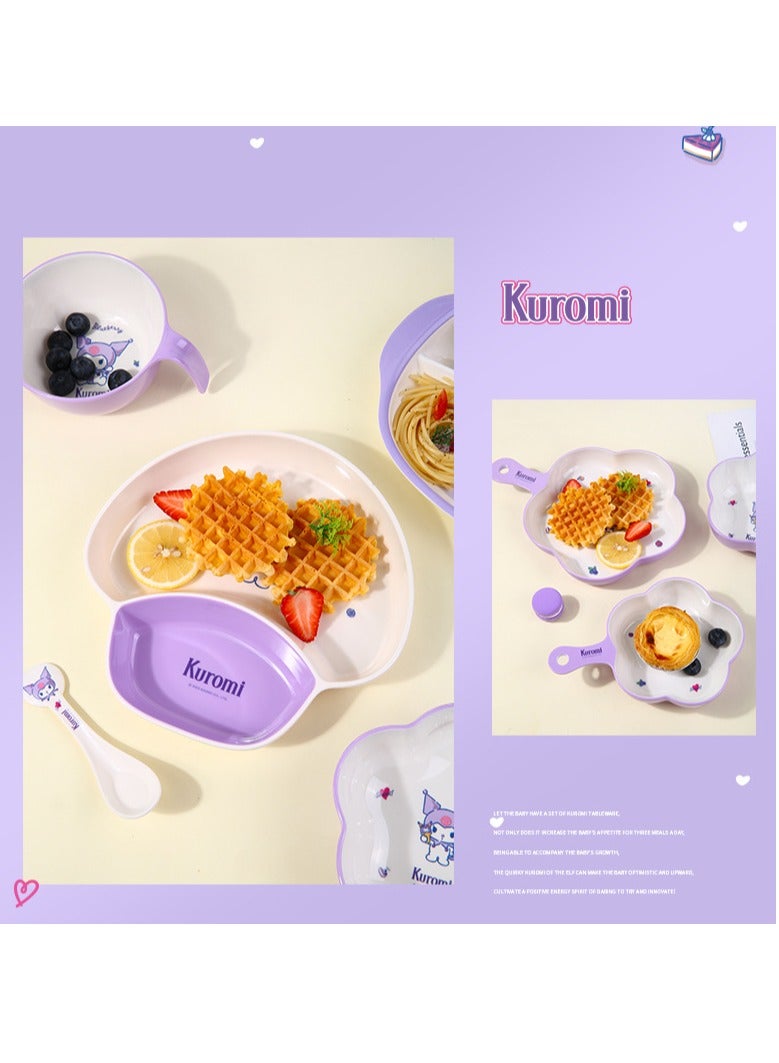 General طبق طعام مقسم بشبكتين مطبوع عليه كورومي  - Image 3