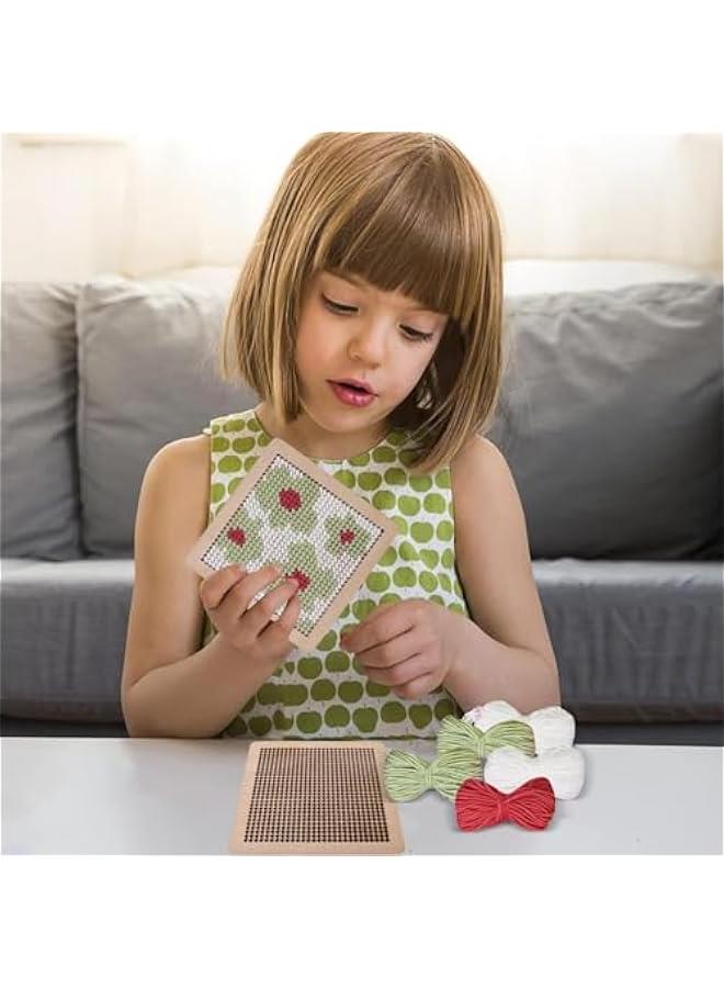 Needle Coaster Set, Embroidery Yarn Kit, Needlepoint Stitching Kit, Needlepoint Coaster, Hand Embroidery Coaster Kit, Coaster Making Kit, Needlepoint Craft Kit - Image 3