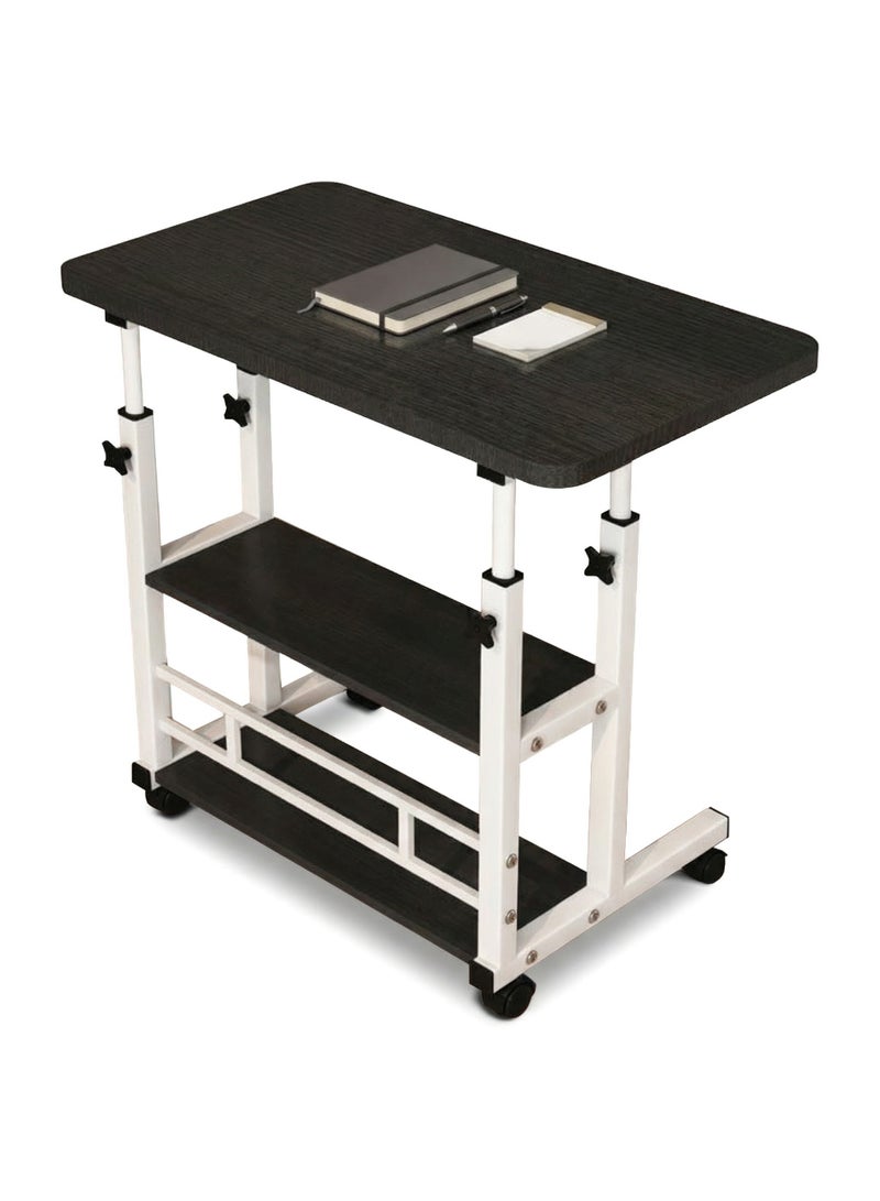 Yolu Adjustable Home Office Desk,Portable Bedside Laptop Table, Height-Adjustable Study Computer Desk for Small Spaces, Movable Sofa Side Table on Wheels - Image 1