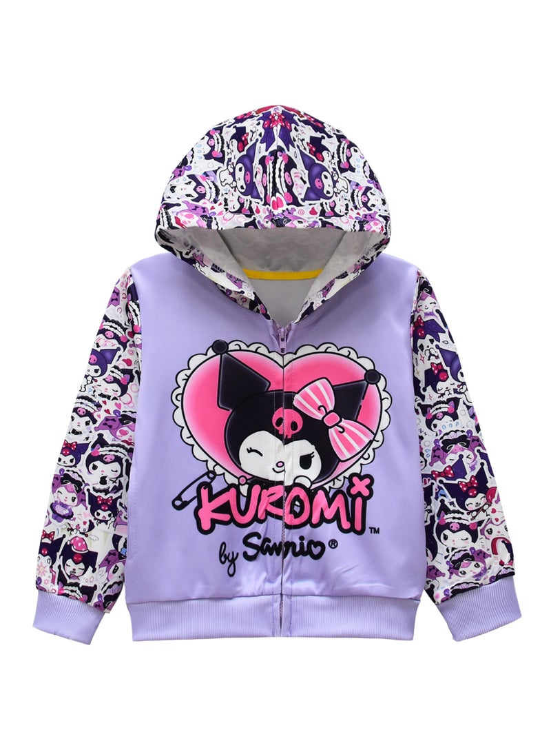 عام سترة أطفال بسحاب وهود من كرومي، قصة واسعة تناسب الخروجات اليومية. - Image 1