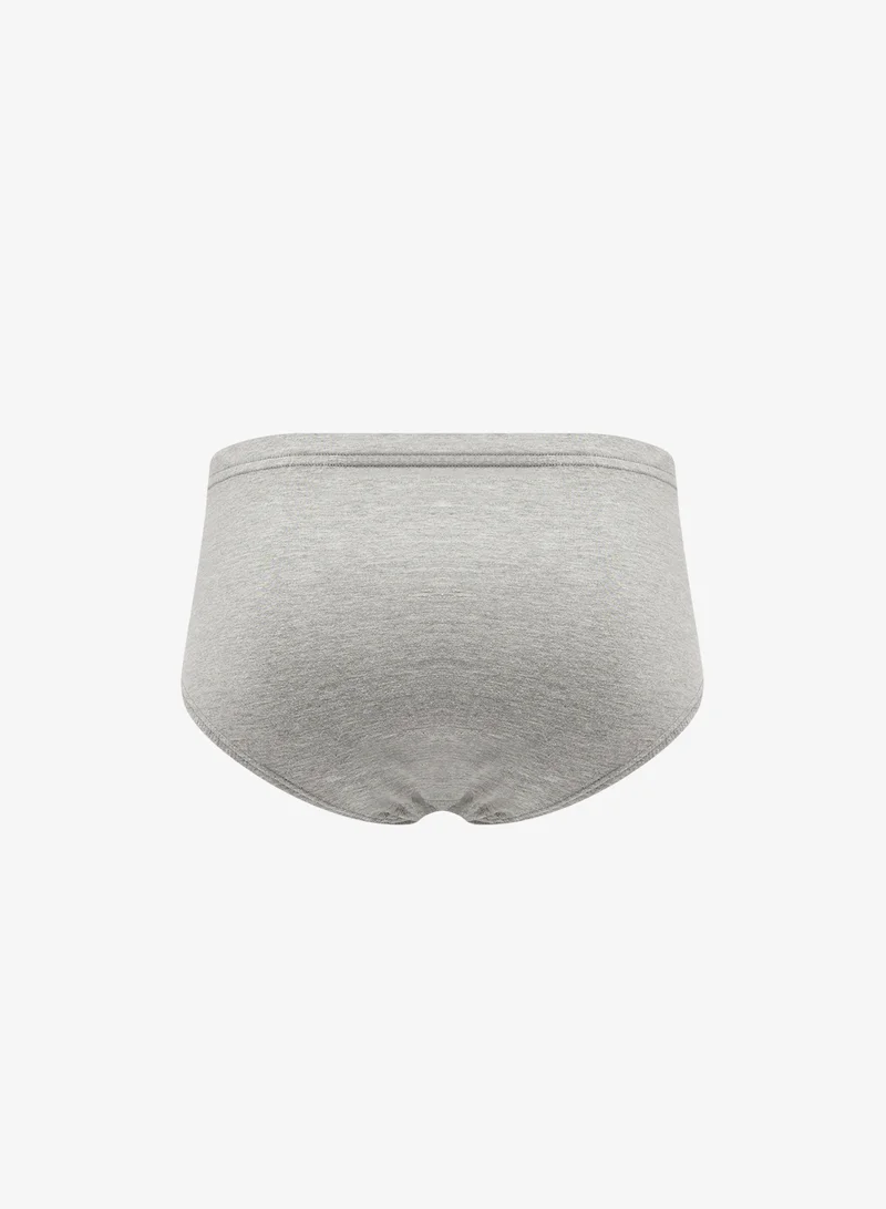 Seventy Five Basics  3 Pack Tab On Waist French Briefs With Antibacterial Finish for Men | Best Price UAE