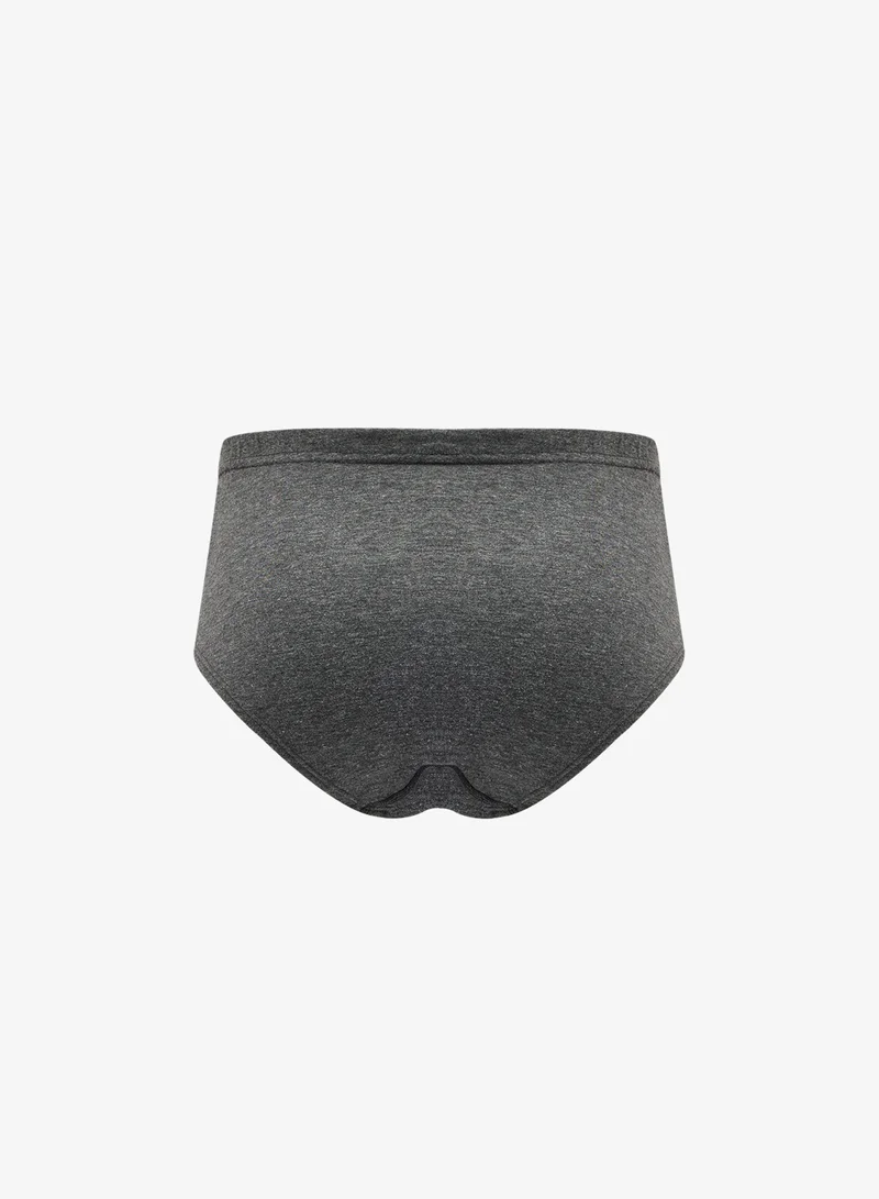 Seventy Five Basics  3 Pack Tab On Waist French Briefs With Antibacterial Finish for Men | Best Price UAE