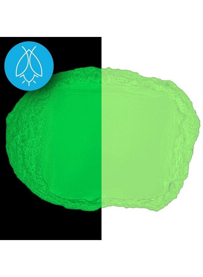 Art 'N Glow Glow In The Dark Pigment Powder Neutral And Fluorescent Color For Art Painting Fine Art Nail Art Paint And Diy Crafts Non Toxic Long Lasting 10+ Color Options Fluorescent Green (12 Grams) - Image 2