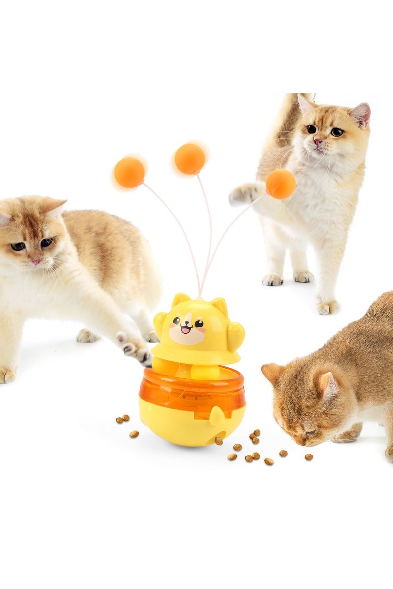 general Cat Teetering Ball with Food Dispenser, Freeze-Dried Snack Toy, Pet Entertainment Food Dispenser - Image 1
