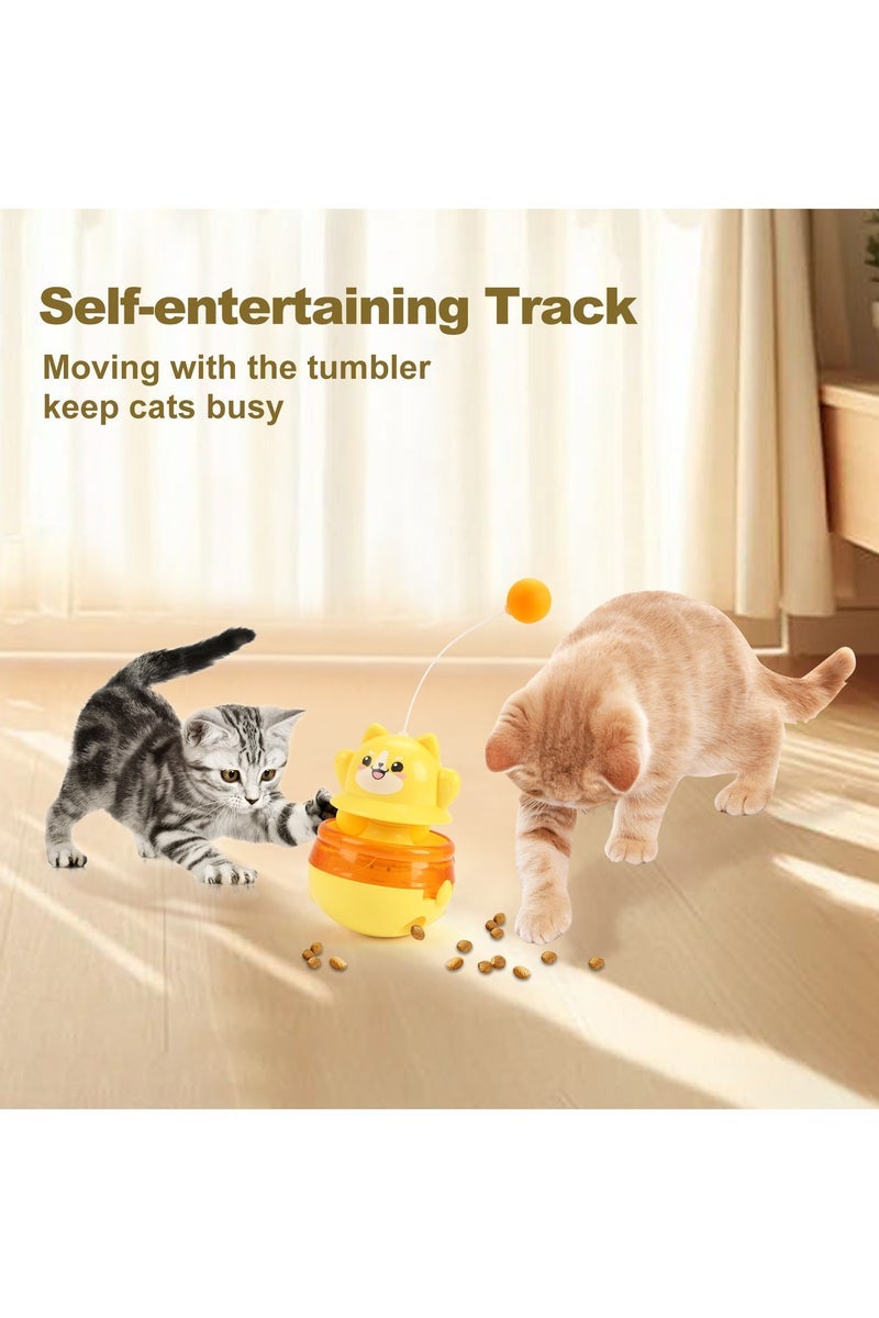 general Cat Teetering Ball with Food Dispenser, Freeze-Dried Snack Toy, Pet Entertainment Food Dispenser - Image 4