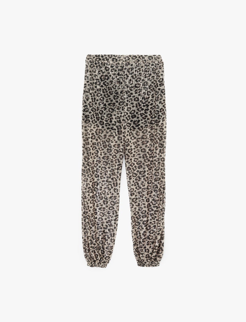 KOTON Leopard Printed Harem Pants - Image 3