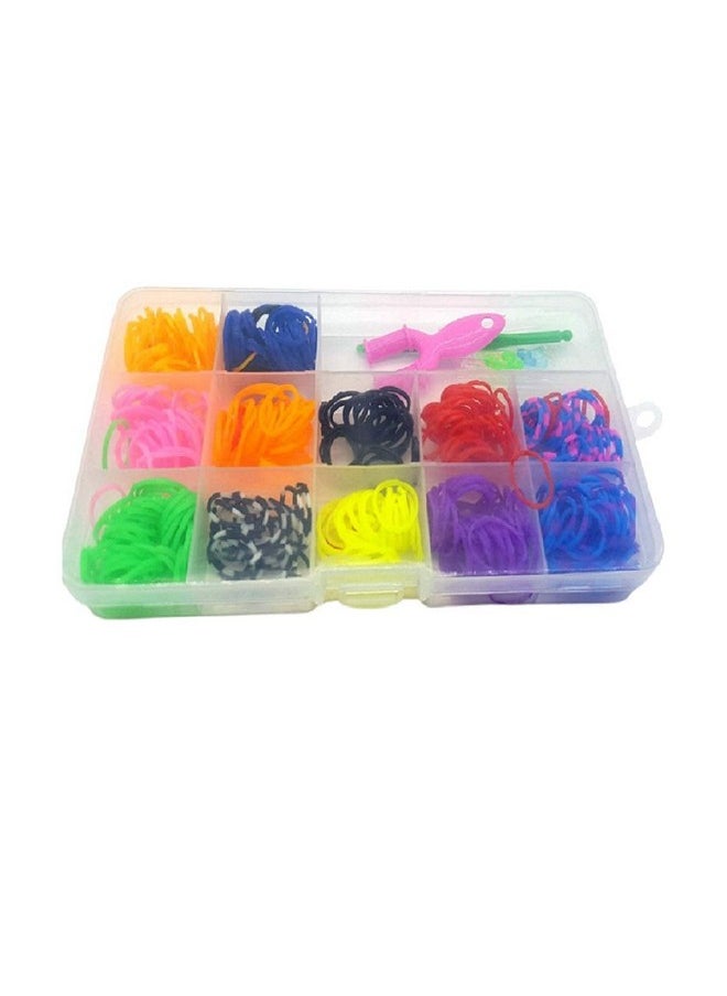 Perfect Pricee - Perfect Pricee® Latex Creative Rainbow Loom Bands Kit and Friendship Bracelet Making Looms Toys for Kids (Multicolor) (600 Looms) - Image 1