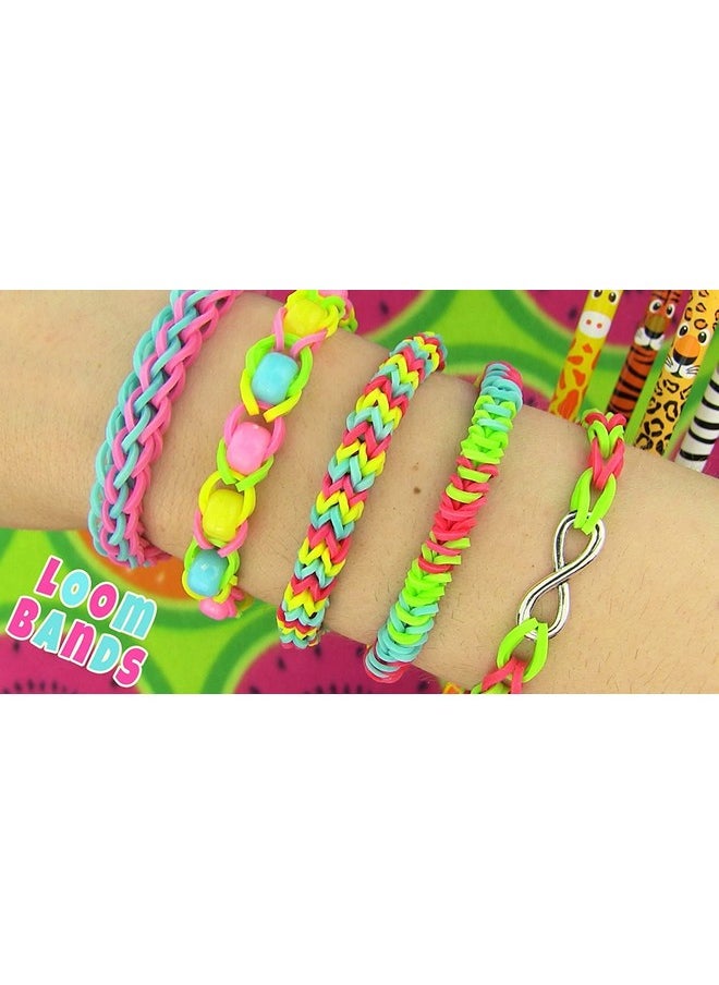 Perfect Pricee - Perfect Pricee® Latex Creative Rainbow Loom Bands Kit and Friendship Bracelet Making Looms Toys for Kids (Multicolor) (600 Looms) - Image 1