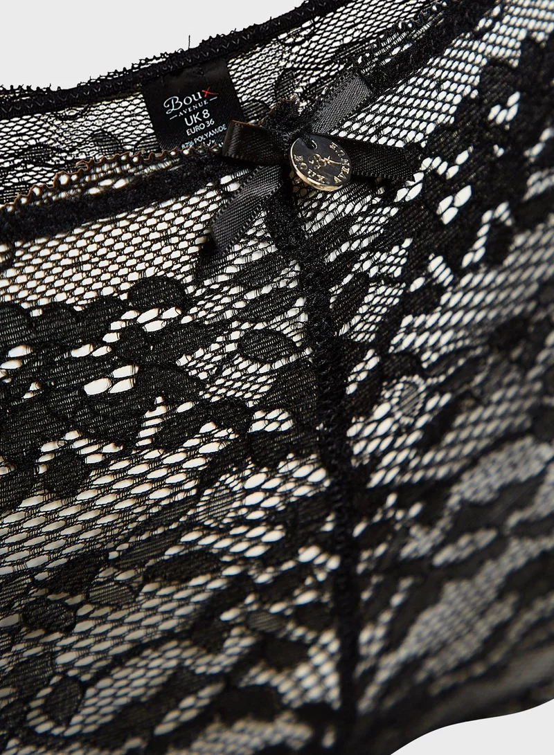 Boux Avenue Lace Detail Brief