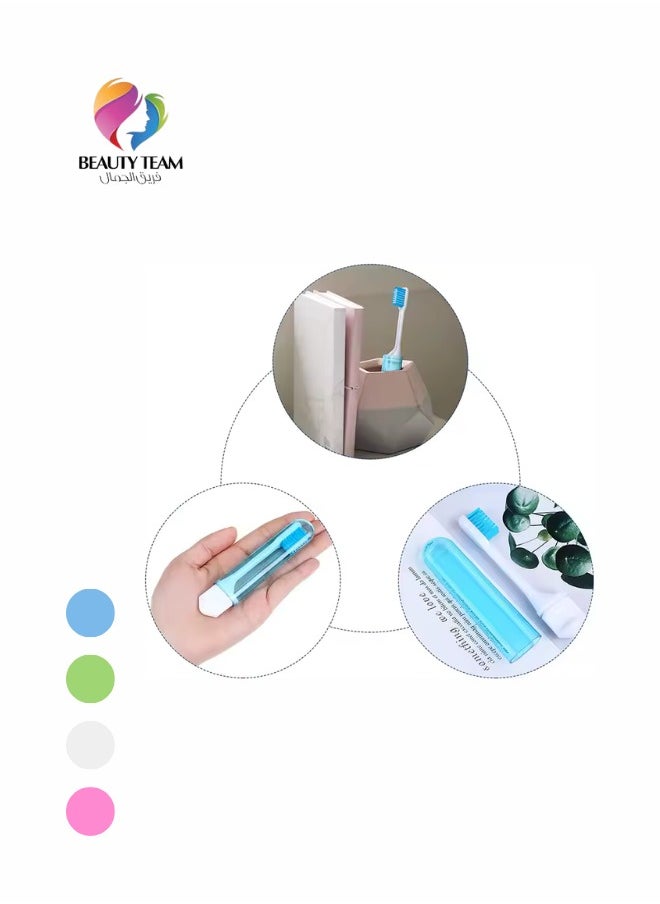 Beauty Team - Soft Orthodontic Travel Toothbrush - Multicolor - Image 1