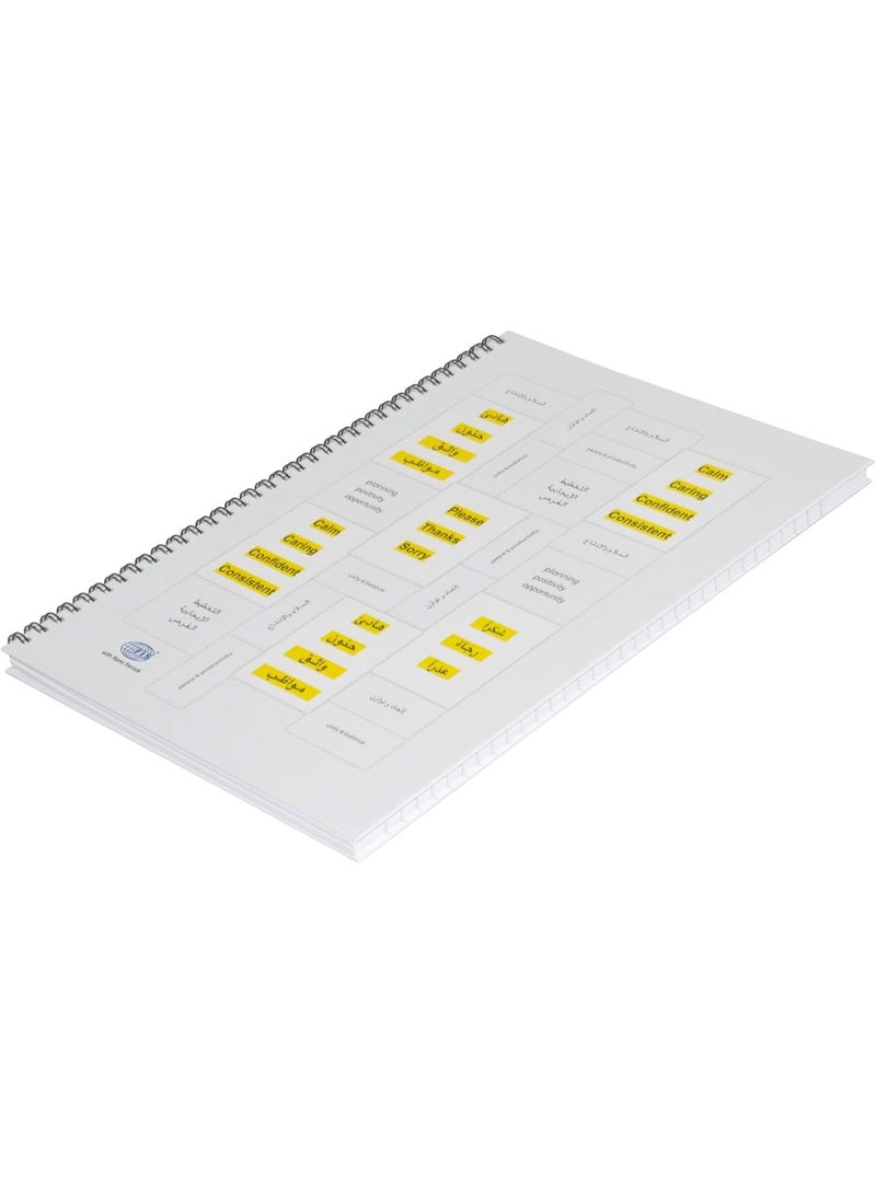 FIS Spiral Hard Cover Notebook, A4 Size(29.7x21cm), 100 Sheets x 5, Single Line Ruling, Pack of 5 Pieces - FSNBSA41907 - Image 3