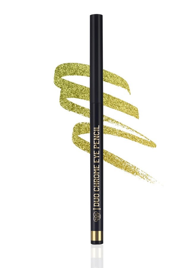 PAC Duo Chrome Eye Pencil Gold | Ultra Pigmented Holographic Eyeliner | 24H Smudgeproof Waterproof - Image 1
