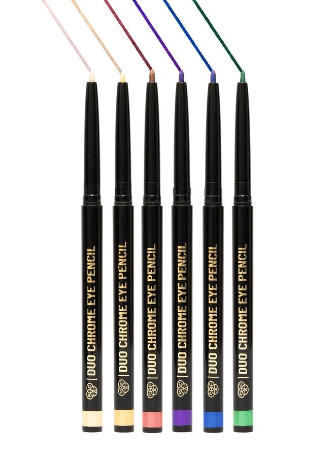 PAC Duo Chrome Eye Pencil Gold | Ultra Pigmented Holographic Eyeliner | 24H Smudgeproof Waterproof - Image 4