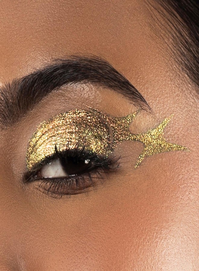 PAC Duo Chrome Eye Pencil Gold | Ultra Pigmented Holographic Eyeliner | 24H Smudgeproof Waterproof - Image 2