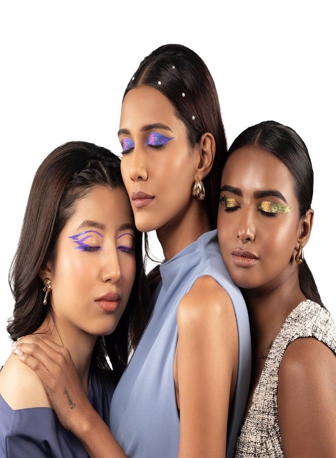 PAC Duo Chrome Eye Pencil Gold | Ultra Pigmented Holographic Eyeliner | 24H Smudgeproof Waterproof - Image 5
