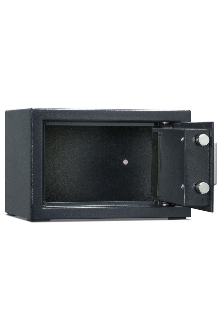 Deli Home Office Hotel Mini Electronic Security Lock Box Wall Cabinet Safety Box - Black - Image 2