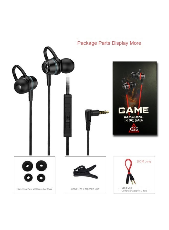 Gaming Wired In-Ear Headphones with Microphone for PC and Mobile - Ideal for PUBG and Other Games - Image 1