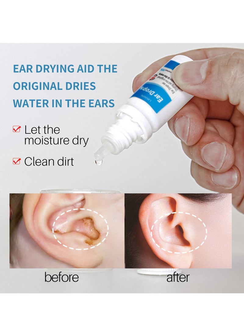 لانثوم قطرات أذن للسباحين 20 مل، مزيل مياه طبيعي بالكامل لأذن السباح، يمنع العدوى، يجفف الأذان، علاج آمن للأطفال والبالغين، يخفف تهيج الأذن والماء المحتبس لحماية الأذن - Image 2