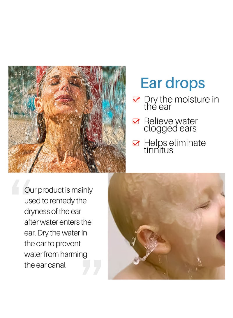 لانثوم قطرات أذن للسباحين 20 مل، مزيل مياه طبيعي بالكامل لأذن السباح، يمنع العدوى، يجفف الأذان، علاج آمن للأطفال والبالغين، يخفف تهيج الأذن والماء المحتبس لحماية الأذن - Image 5
