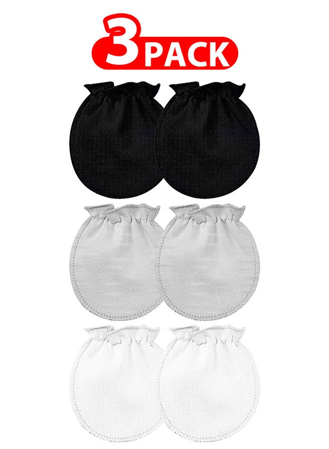 MARGOUN Newborn Baby Mittens Anti Scratch Baby Mittens No Scratch Mittens Baby Gloves for 0-6 Months Boys Girls Multicolour - Image 1