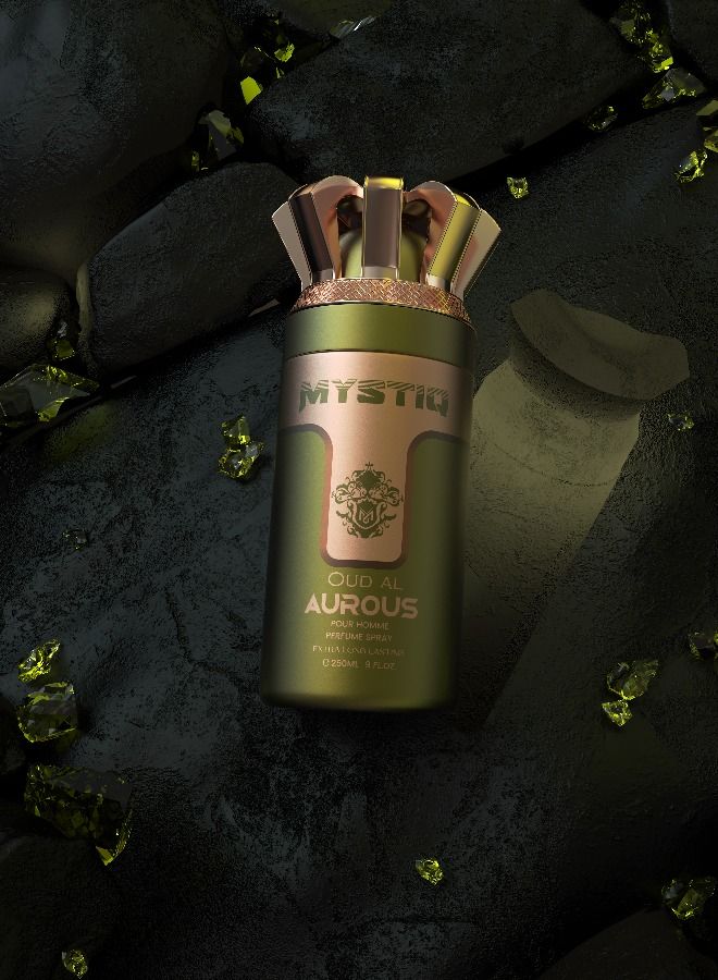 MYSTIQ OUD AL AUROUS 250 ML BODY PERFUME SPRAY - Image 2