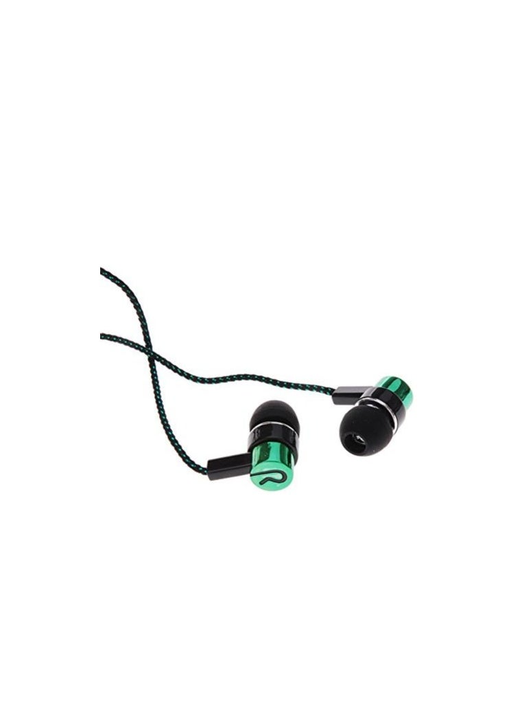 Generic In-Ear Noise Isolating Stereo Headset Green  - Image 2