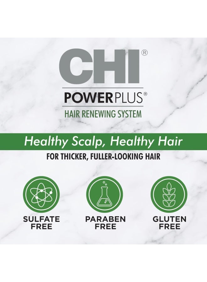 CHI PowerPlus Nourishing Conditioner, Hair Renewal System For A Healthy Scalp, Relieves Tightness & Dryness, Strengthens & Protects Against UV, 355 ML - Image 3