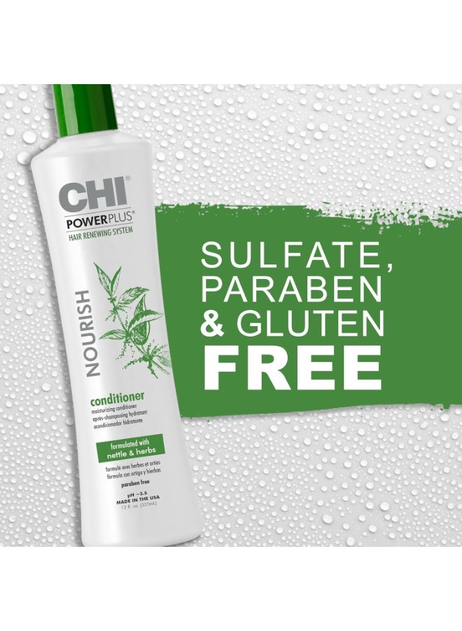 CHI PowerPlus Nourishing Conditioner, Hair Renewal System For A Healthy Scalp, Relieves Tightness & Dryness, Strengthens & Protects Against UV, 355 ML - Image 5