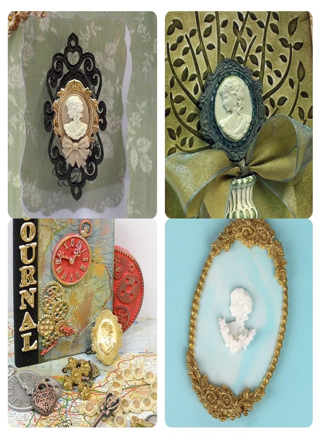Xcake Lcook Medusa Silicone Molds, Vintage Cameo Photo Frame Lady Avatar Chocolate Mold, Greek Mythology Goddess Head Fondant Molds for Cake Decoration Cupcake Topper Candy Sugar Craft Gum Paste Clay Resin - Image 5