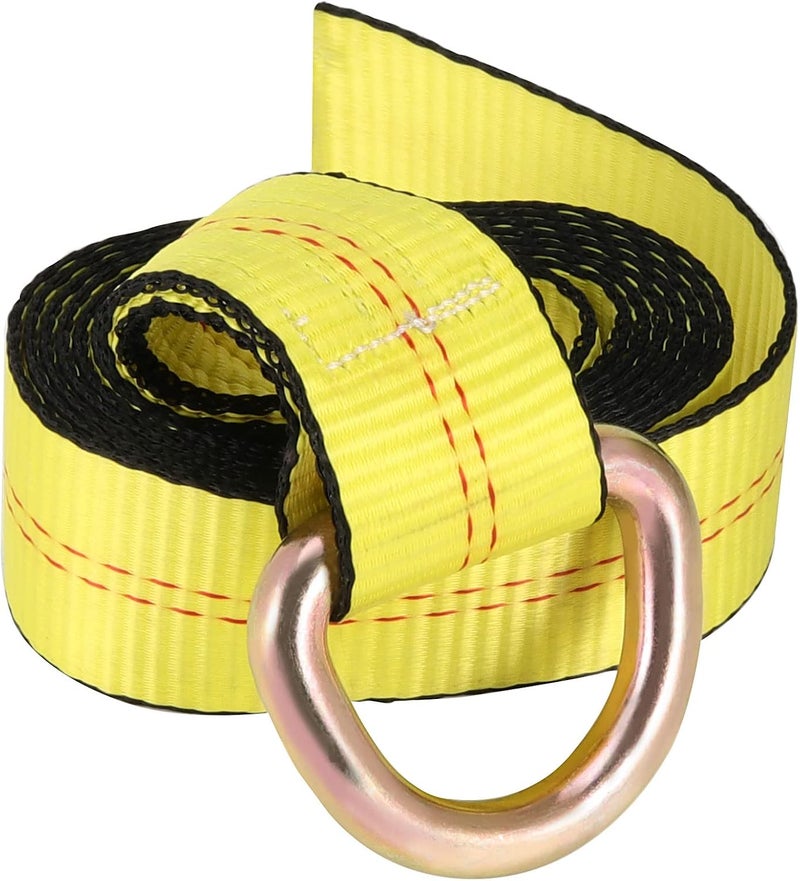 JOIKIT 6 Pack 2 Inch x 8.2 Ft Lasso Tow Strap with D Ring for Auto Tie Down - Image 4