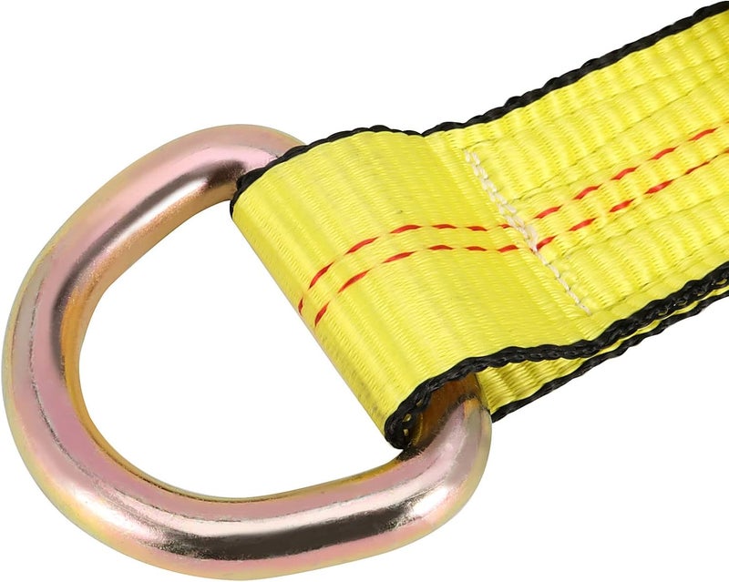 JOIKIT 6 Pack 2 Inch x 8.2 Ft Lasso Tow Strap with D Ring for Auto Tie Down - Image 3