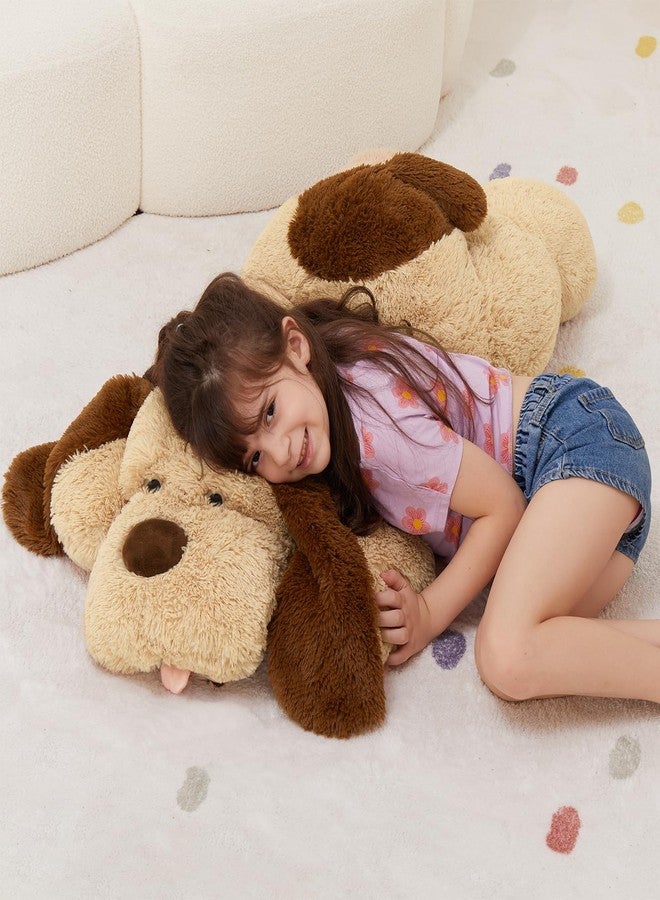 MorisMos Giant Dog Stuffed Animals, 40inch Large Stuffed Dog Plush, Big Puppy Throw Pillow Gifts for Kids, Boys, Girls, Brown - Image 3