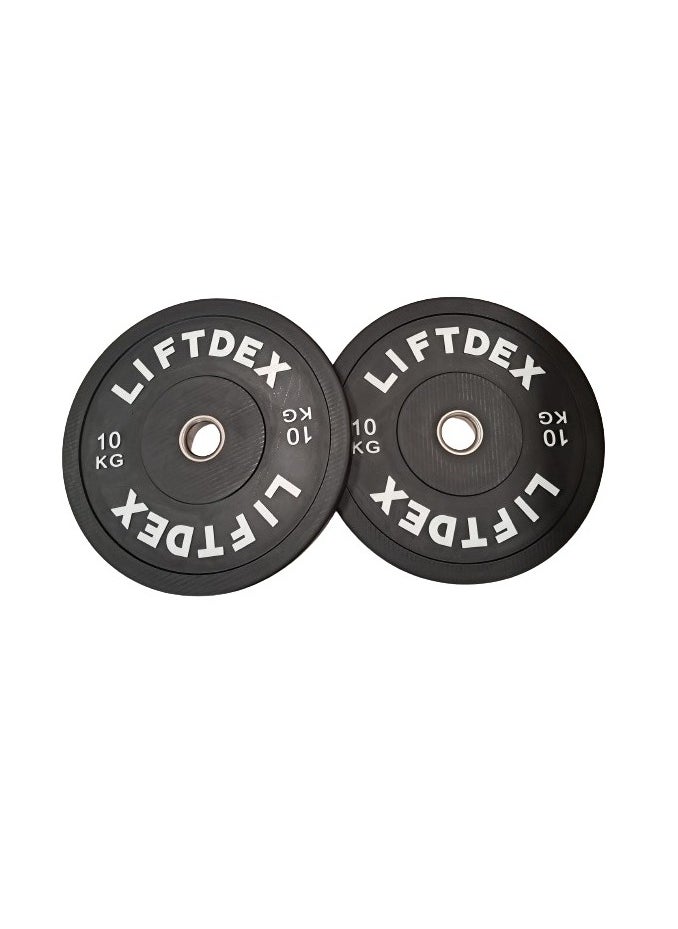 Liftdex 3D Rubber Bumper Olympic Weight Plates Set of 2 Black - 10 Kgs Each - pzsku/ZDF56BE3F5767436EA7DAZ/45/_/1721826611/30cd8c3b-c751-4740-bfa9-536bc7feddf6