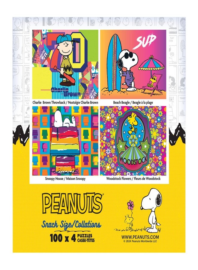 Rose Art - Snack Size - Peanuts - 4 x 100 Piece Jigsaw Puzzle for Adults - Image 5