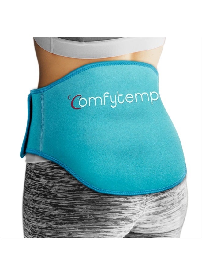 Comfytemp Ice Pack for Lower Back Pain Relief, FSA HSA Eligible, Reusable Gel Back Ice Pack Wrap for Sciatica Injuries with Hot Cold Compression, Back Brace for Lumbar, Waist, Sciatic Nerve, Coccyx - Image 1