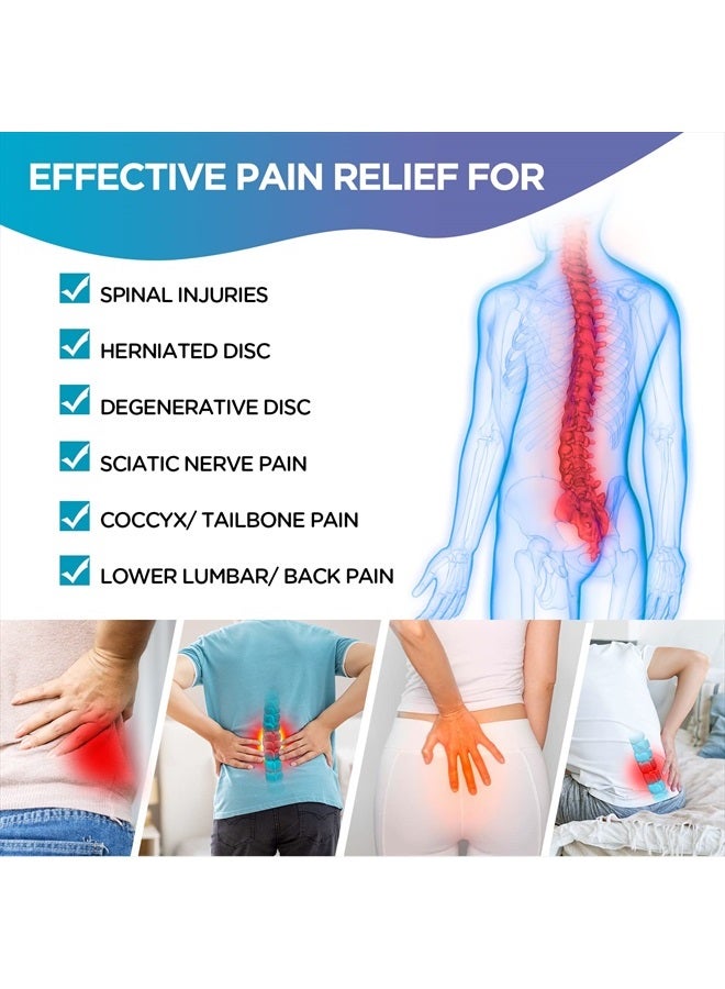 Comfytemp Ice Pack for Lower Back Pain Relief, FSA HSA Eligible, Reusable Gel Back Ice Pack Wrap for Sciatica Injuries with Hot Cold Compression, Back Brace for Lumbar, Waist, Sciatic Nerve, Coccyx - Image 2