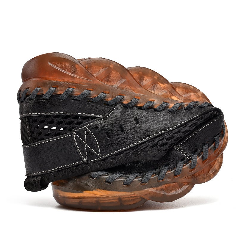 Summer new mesh breathable beach wading Creek Outdoor Leisure sandals sewing large size 46 men's shoes 2063 - Image 5